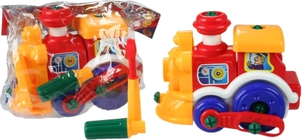 Locomotora de plástico para atornillar 22 cm