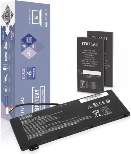 Batería Mitsu para Acer Nitro AN515-54 y AN517-51 3815 mAh