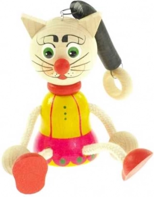 Gatito con muelle para niños