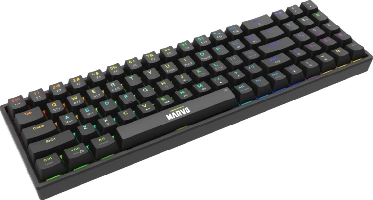 Retroiluminación RGB e interruptores hot-swap