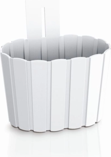Maceta colgante de pared Boardee Wall 19,4 cm blanca