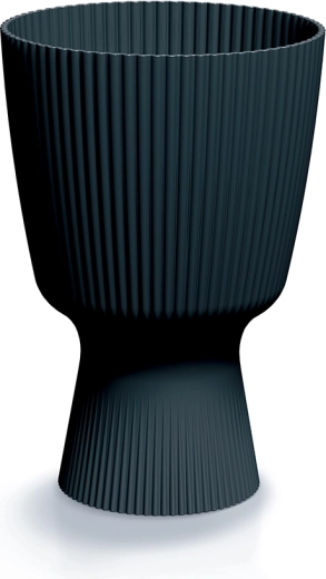 Maceta Milly Round antracita 18,8 cm