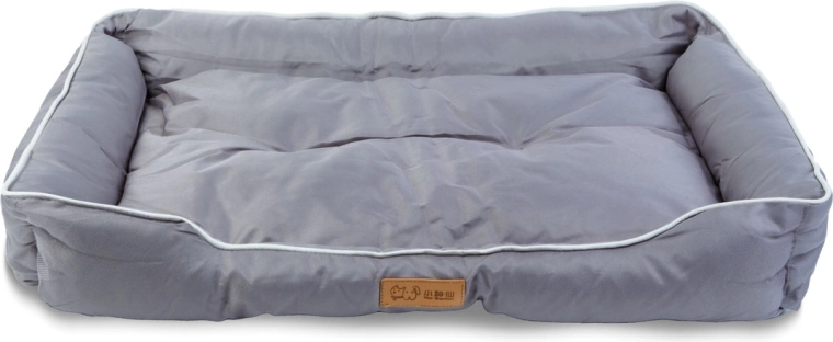 Cama gris acolchada para perros 39 × 29 × 7 cm