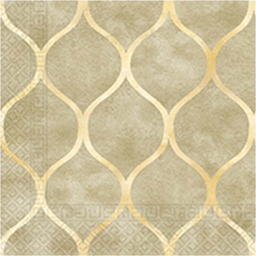 Servilletas con estampado oriental, 3 capas 33 × 33 cm