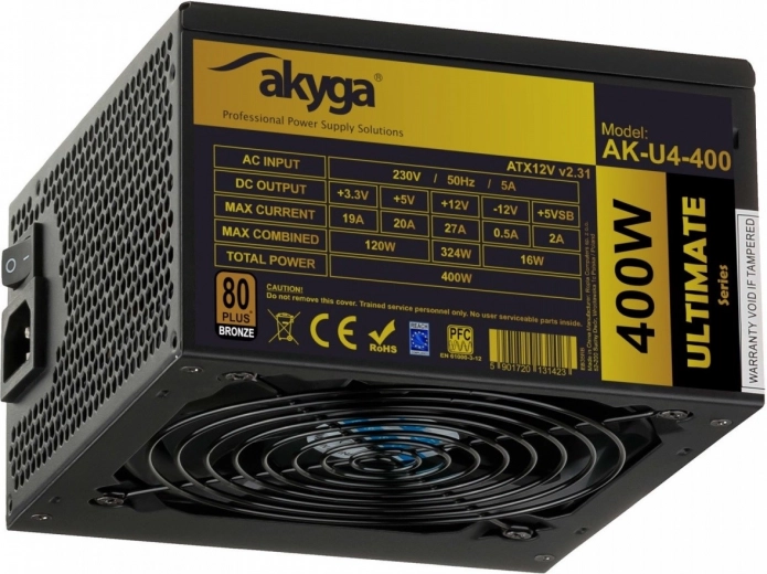 Fuente de alimentación Akyga AK-U4-400 400W 80+ Bronze