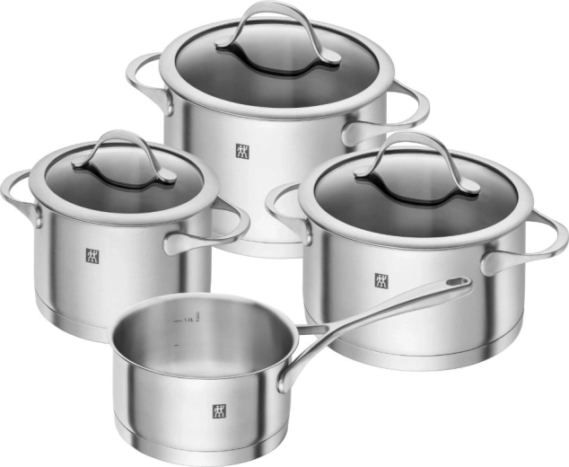 Set de ollas de acero inoxidable Zwilling Essence, 4 piezas