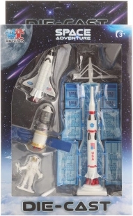 Set espacial metálico para niños