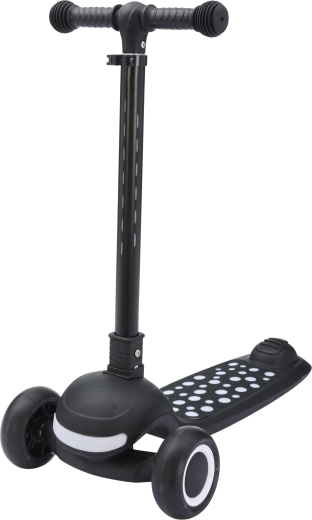 Patinete infantil plegable con luces y música Sparkys 3 en 1 negro