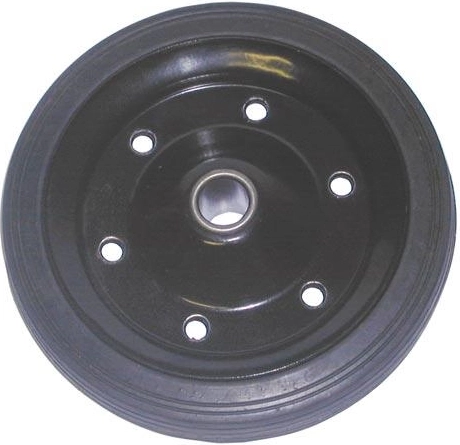 Rueda maciza de 250 mm con disco metálico, cojinete liso (buje de 20 mm)