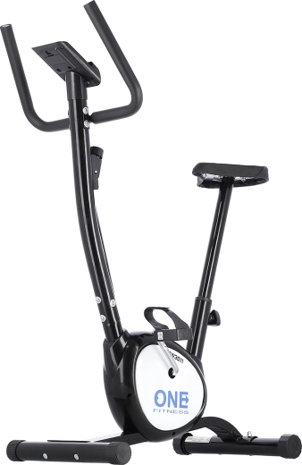 Bicicleta estática mecánica ONE Fitness RW3011 negra