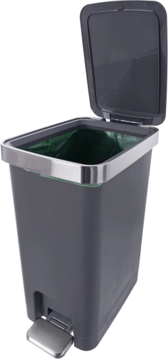 Borde oculto de la bolsa de basura