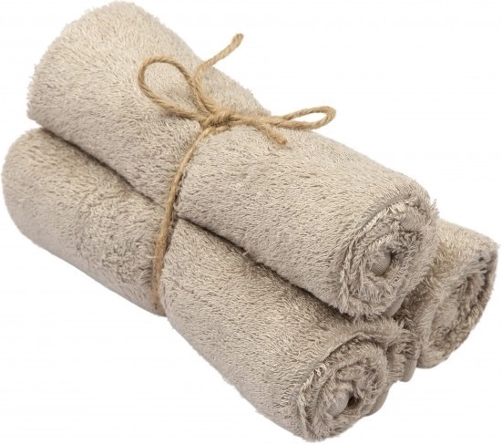 Toallas de bambú Timboo 29,5 × 50 cm Feather Grey - 3 uds