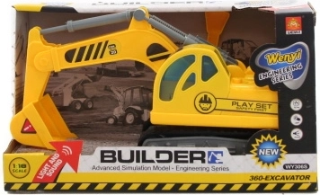 Excavadora a pilas con luz y sonido 24 cm