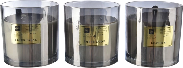 Vela aromática en tarro de cristal 870 g (mix de 3 fragancias)