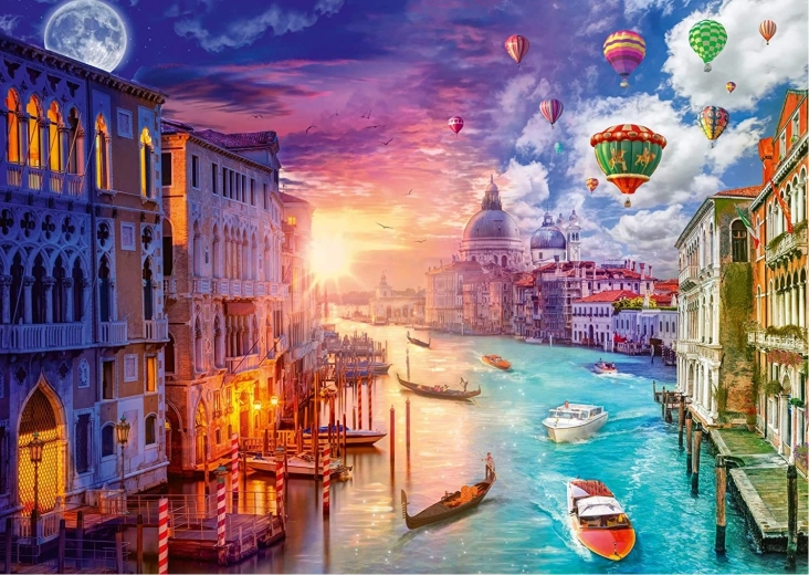 Puzzle Día y noche: Venecia 1000 piezas