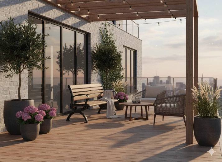 Complemento con estilo para terrazas y jardines