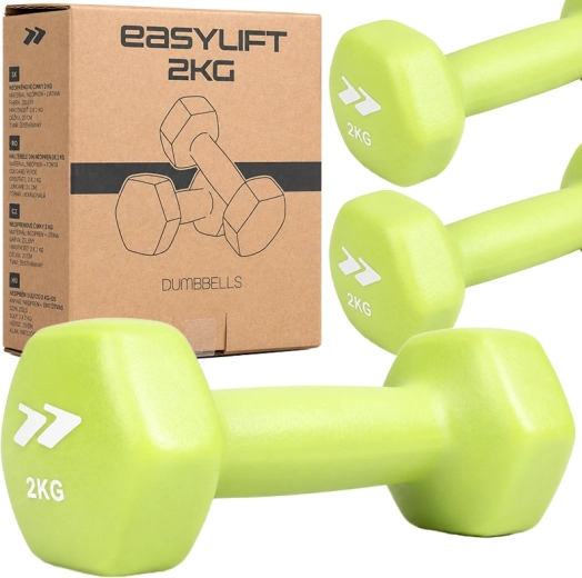 Mancuernas de neopreno EasyLift 2 kg (2 uds)