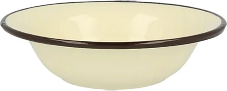 Cuenco esmaltado Silesia Rybnik 0,55 l, diámetro 18 cm, crema