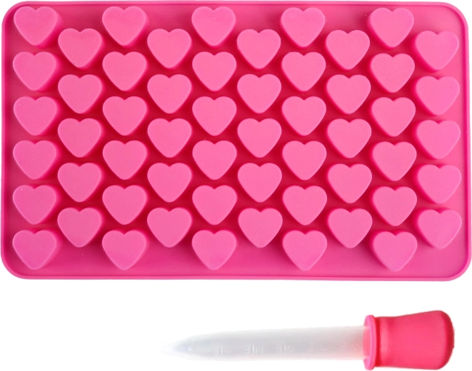 Molde de silicona para corazoncitos con pipeta TORO