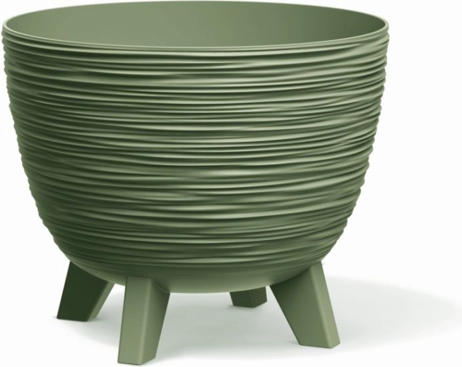 Maceta Furu 29 cm verde tierra con patas