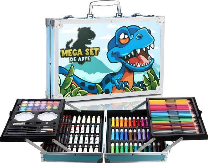 Set de arte infantil RENEW FORCE con dinosaurios, 145 piezas