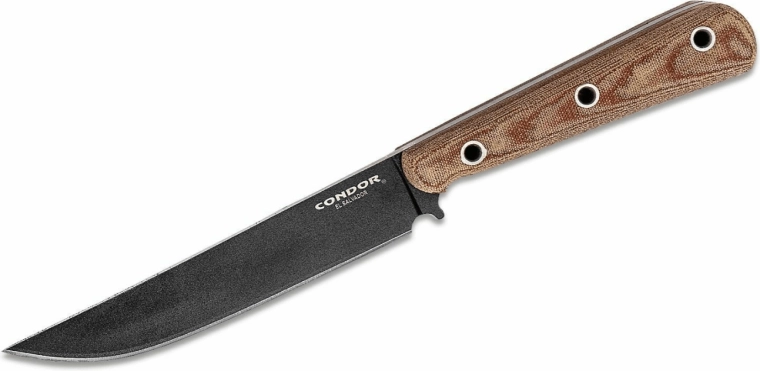 Cuchillo táctico Condor Skirmish Knife 14,4 cm con empuñadura de micarta y funda de nylon/kydex