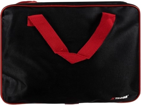 Todo ordenado en una resistente bolsa con cremallera