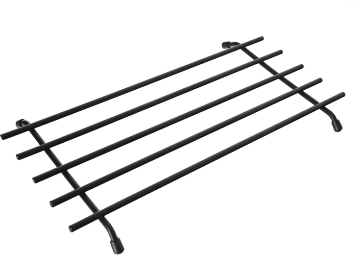 Salvamanteles metálico para olla Radka 35 × 20 cm, negro