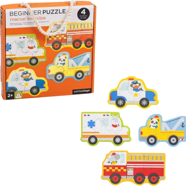 Puzzle infantil de vehículos de emergencia Petit Collage