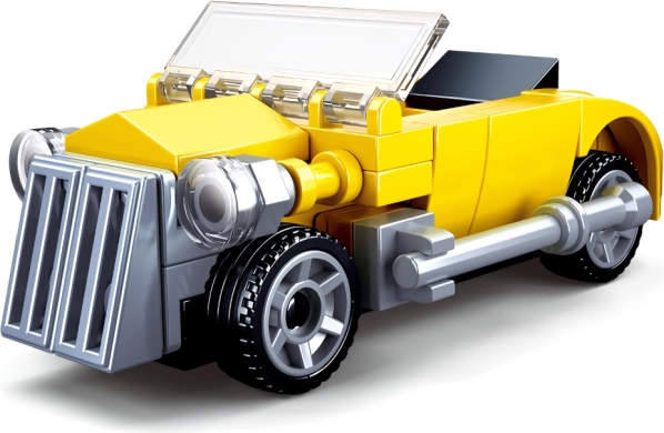 Sluban Builder descapotable amarillo juego de construcción