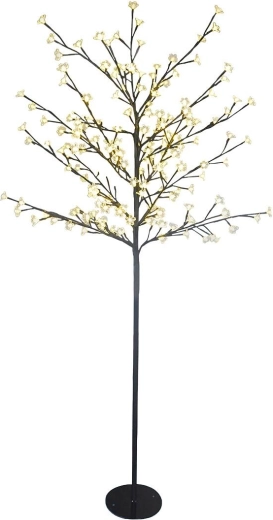 Árbol LED navideño de 150 cm con 150 LED de luz blanca cálida