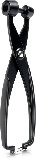 Deshuesador de cerezas y aceitunas, de aluminio, negro, 19 cm