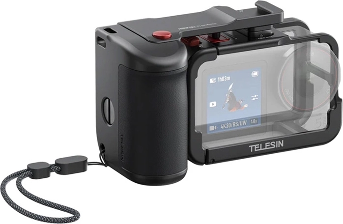 Funda protectora Telesin con empuñadura para DJI Osmo Action 3/4/5