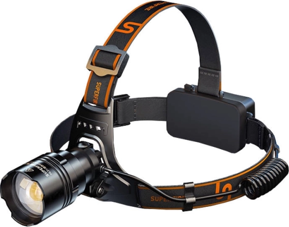 Linterna frontal Superfire HL31 con USB‑C y potencia de 2200 lm
