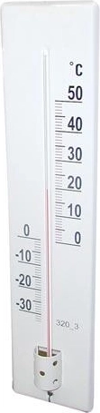 Termómetro exterior metálico 41 cm – blanco