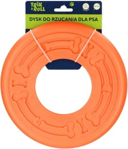 Disco volador naranja para perro