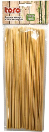 Toro brochetas de bambú puntiagudas 25 cm, 100 uds
