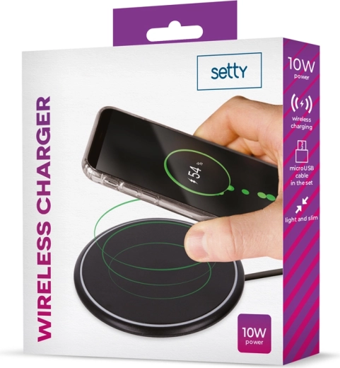 Cargador inalámbrico SETTY 10 W
