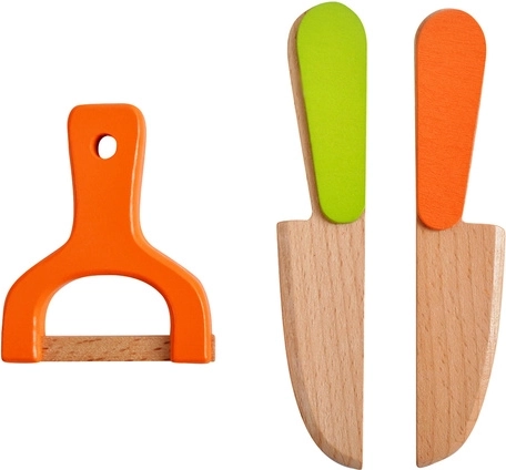 Diseño seguro de madera y abundantes accesorios