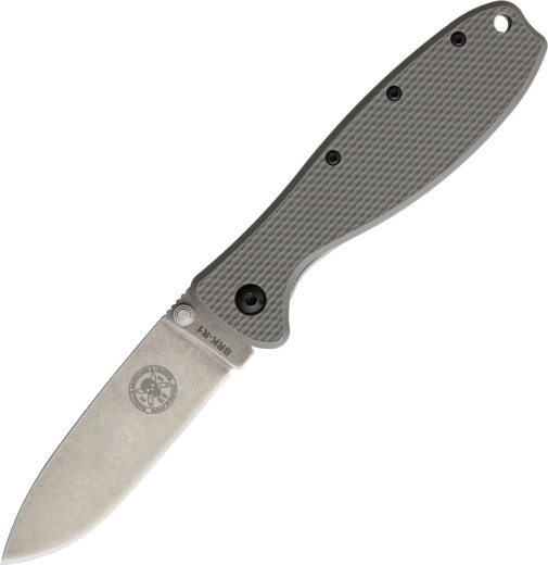 Navaja Esee Zancudo 7,7 cm, stonewash, FRN verde hoja