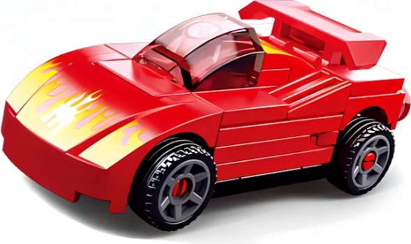Sluban Power Bricks coche de fricción rojo deportivo