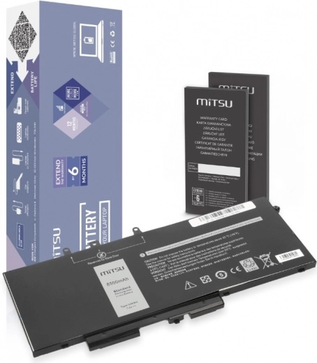 Batería MITSU para Dell Latitude y Precision 8500 mAh 64,6 Wh