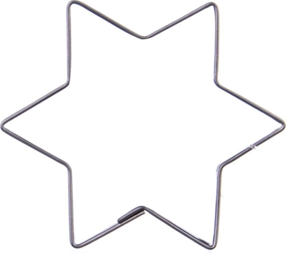 Cortador de galletas de acero inoxidable estrella 6,5 cm