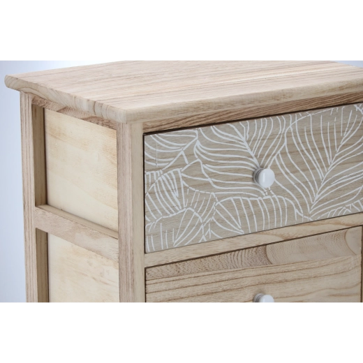 Madera natural con motivo decorativo