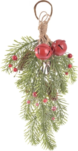 Ramita decorativa colgante BELL con cascabeles 37 cm