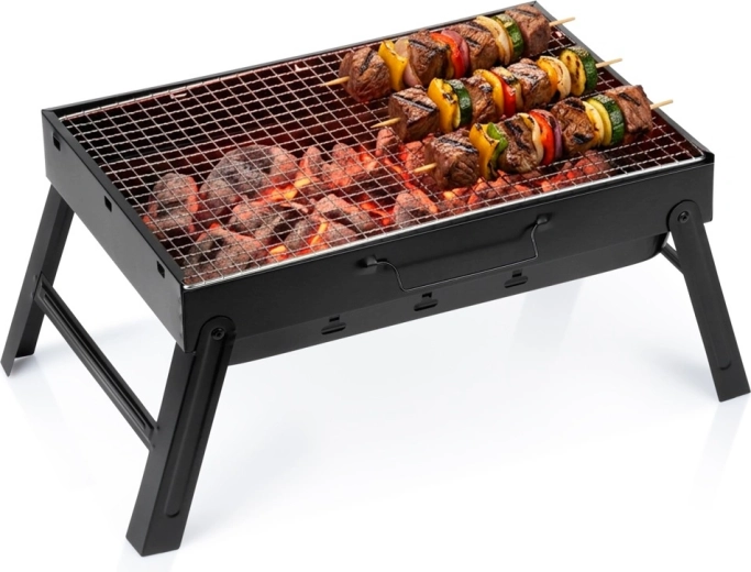 Parrilla portátil plegable de carbón Vilde 51 × 30 × 23 cm