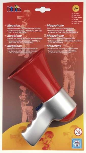 Megáfono de bombero a pilas para niños