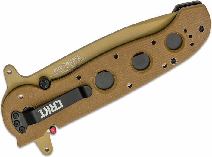 Empuñadura resistente G10 y clip de bolsillo