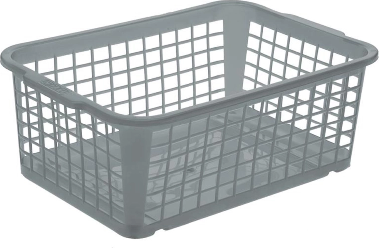 Cesta de plástico Keeper 20 × 30 × 11 cm gris