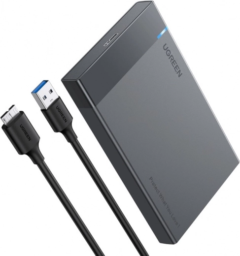 Carcasa Ugreen para disco HDD/SSD SATA de 2,5" USB 3.2 Gen 1
